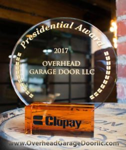 COMMERCIAL GARAGE DOOR & DOCK EXPERT 11 Clopay Presidential Award